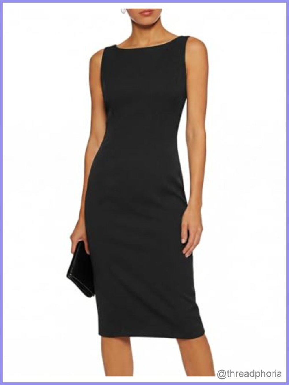 Sleeveless Sheath Tank Dress with Back Zipper